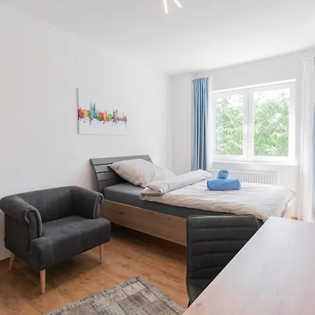 Apartmán Im Gruenen Von Mit Balkon Und Wlan Magdeburk